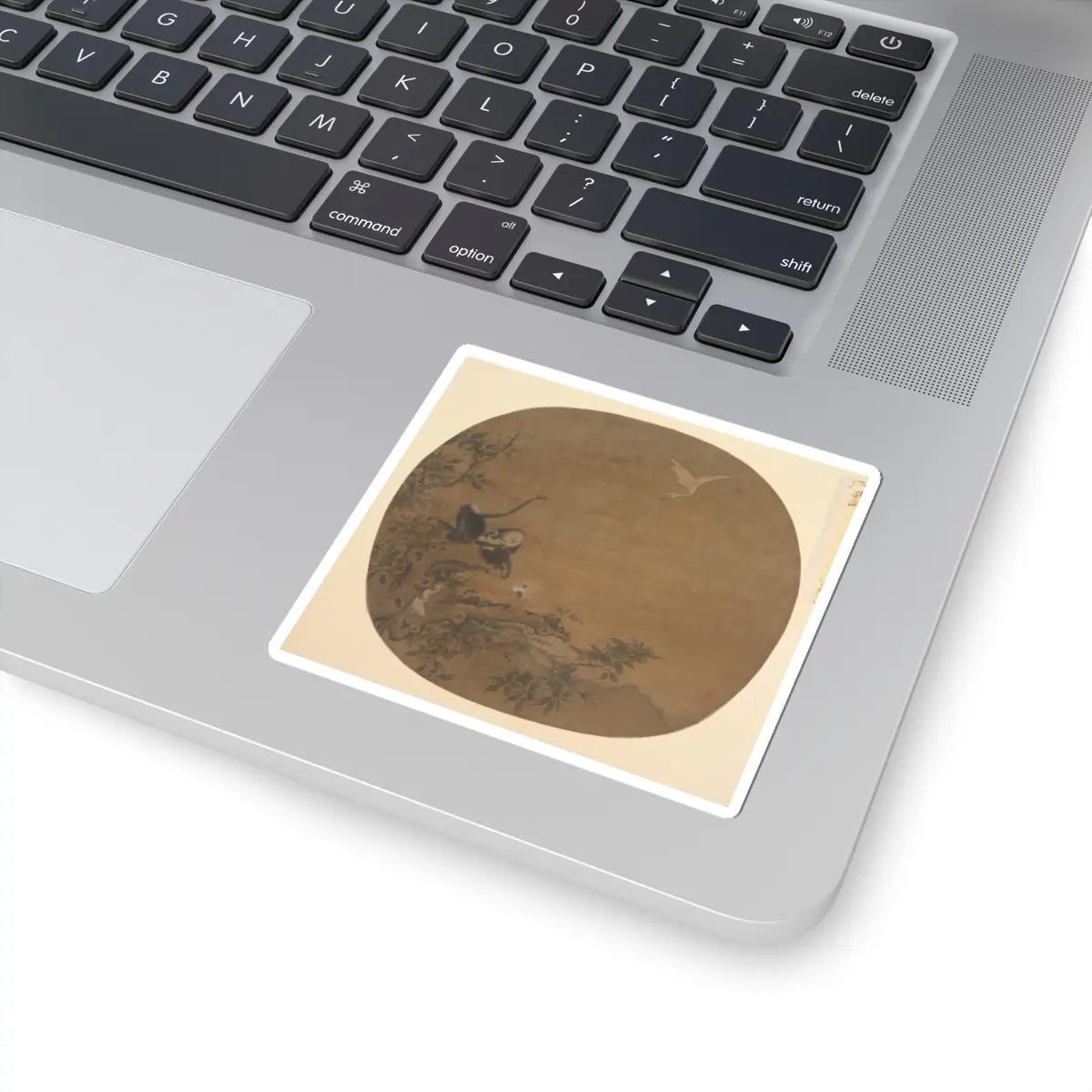 Unidentified artist - Gibbons Raiding an Egret's Nest - late 12th century - STICKER Vinyl Kiss-Cut Decal