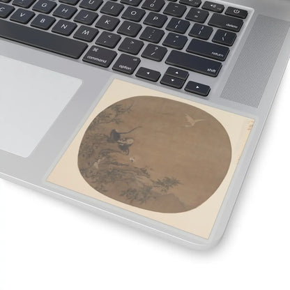 Unidentified artist - Gibbons Raiding an Egret's Nest - late 12th century - STICKER Vinyl Kiss-Cut Decal