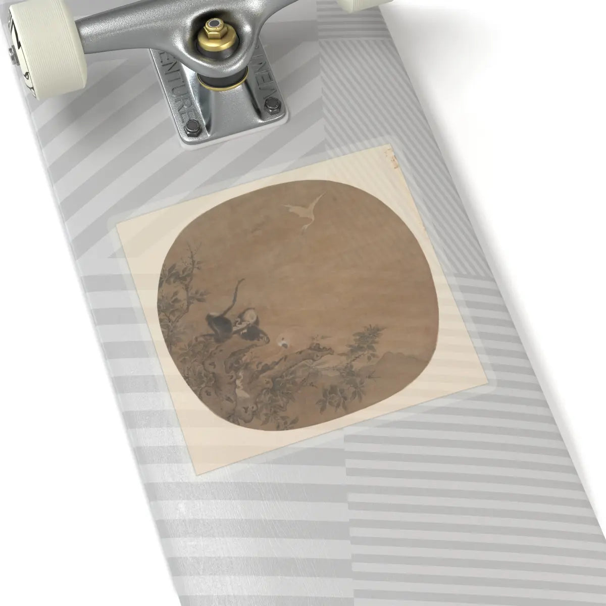 Unidentified artist - Gibbons Raiding an Egret's Nest - late 12th century - STICKER Vinyl Kiss-Cut Decal