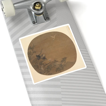 Unidentified artist - Gibbons Raiding an Egret's Nest - late 12th century - STICKER Vinyl Kiss-Cut Decal