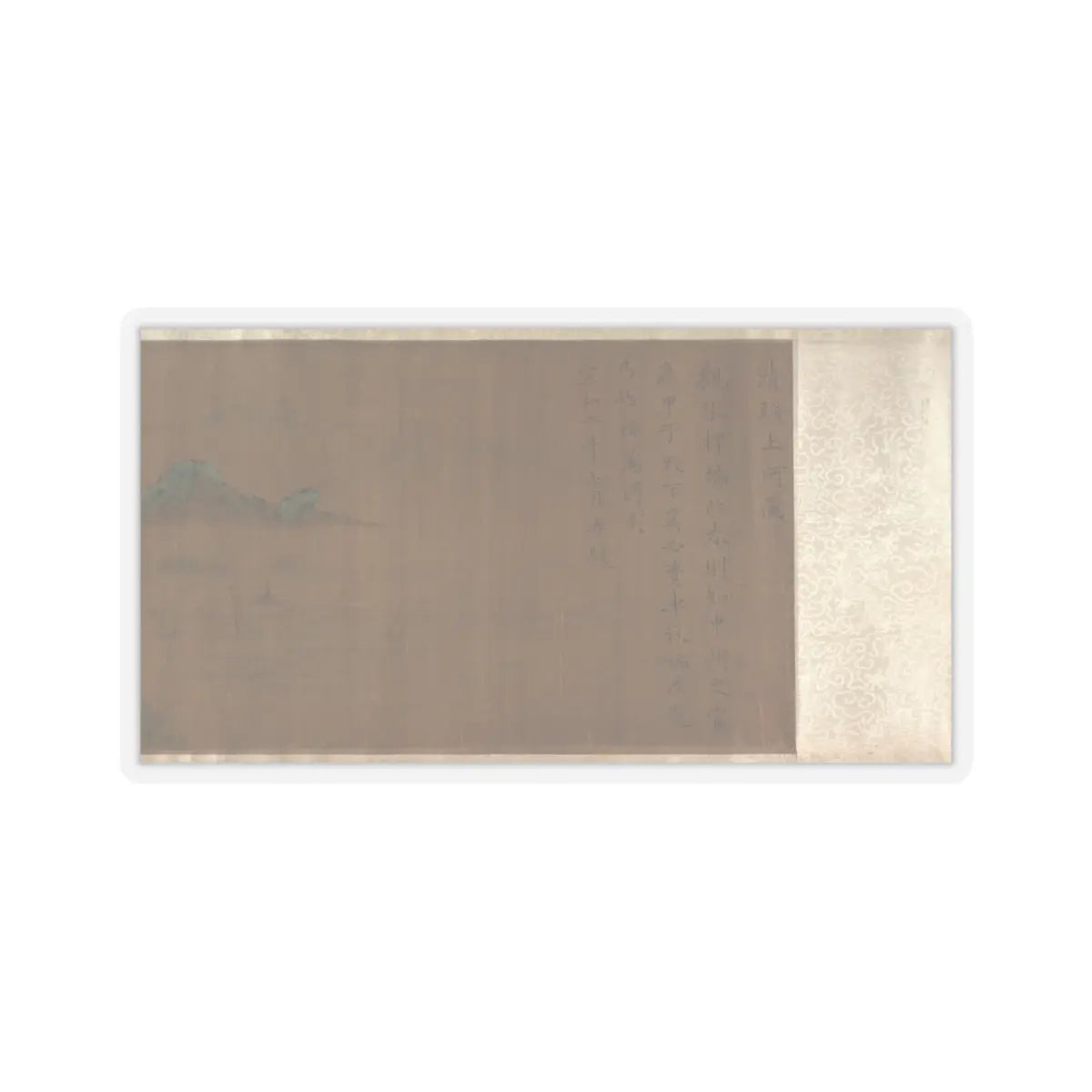 Unidentified artist - Going Upriver on the Qingming Festival - unknown v6 - STICKER Vinyl Kiss-Cut Decal