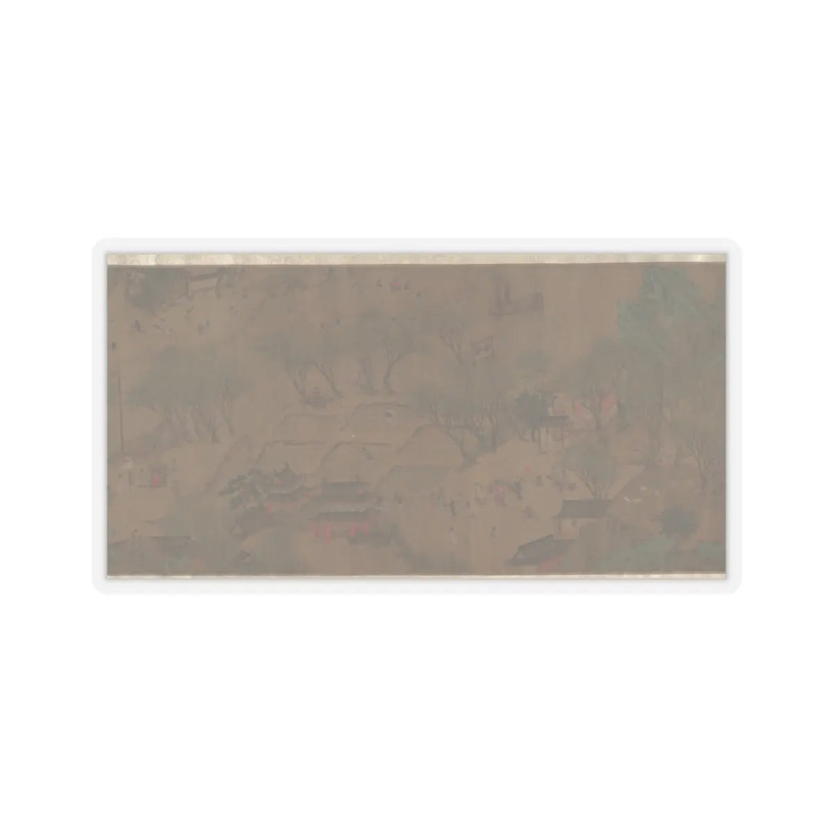 Unidentified artist - Going Upriver on the Qingming Festival - unknown v8 - STICKER Vinyl Kiss-Cut Decal