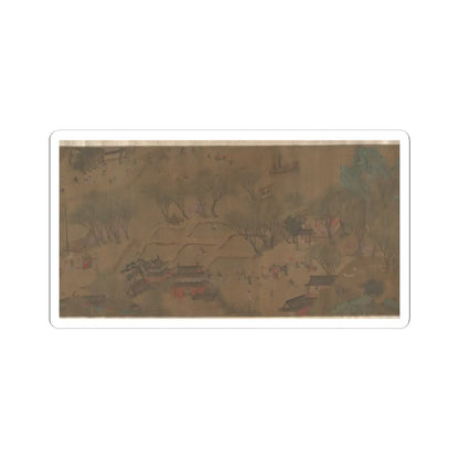 Unidentified artist - Going Upriver on the Qingming Festival - unknown v8 - STICKER Vinyl Kiss-Cut Decal