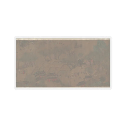 Unidentified artist - Going Upriver on the Qingming Festival - unknown v8 - STICKER Vinyl Kiss-Cut Decal