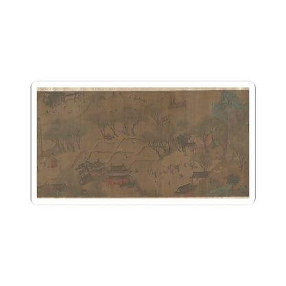 Unidentified artist - Going Upriver on the Qingming Festival - unknown v8 - STICKER Vinyl Kiss-Cut Decal