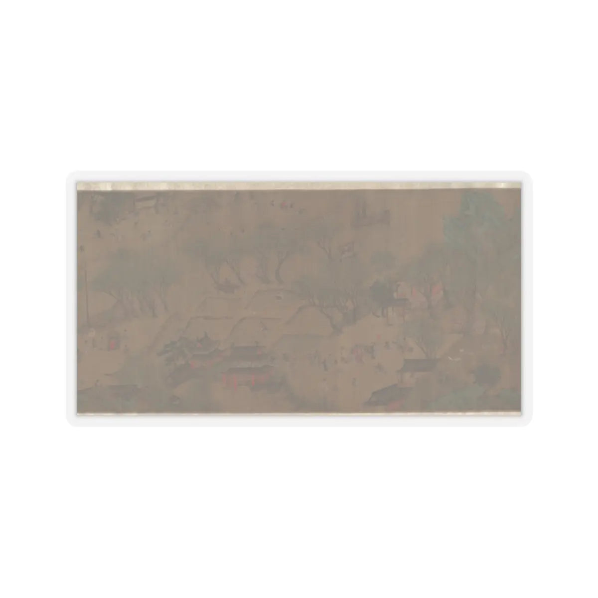 Unidentified artist - Going Upriver on the Qingming Festival - unknown v8 - STICKER Vinyl Kiss-Cut Decal
