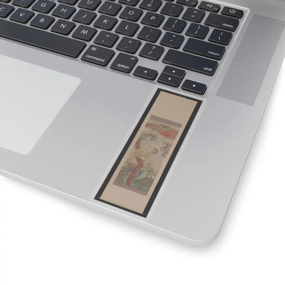 Unidentified artist - Golden Rooster and Hen - 19th century v2 - STICKER Vinyl Kiss-Cut Decal