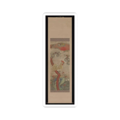 Unidentified artist - Golden Rooster and Hen - 19th century v2 - STICKER Vinyl Kiss-Cut Decal