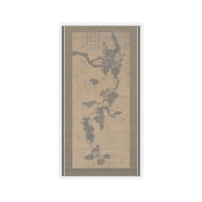 Unidentified artist - Grapevine and Squirrels - early 19th century v1 - STICKER Vinyl Kiss-Cut Decal