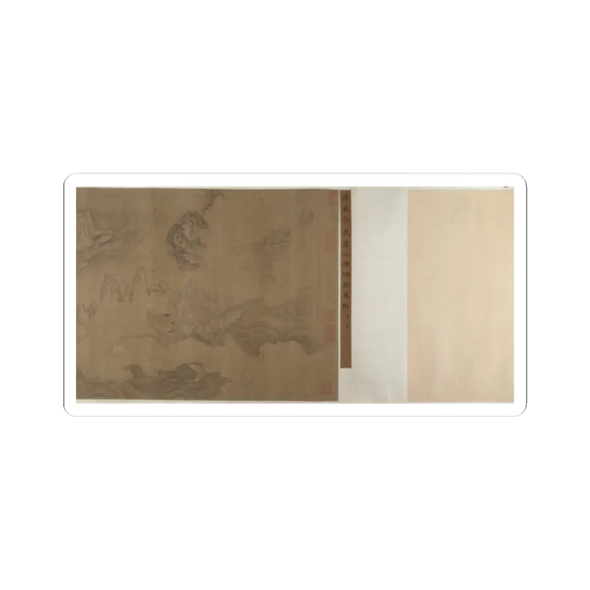 Unidentified artist - Holy Men Travelling to the Buddhist Heaven - unknown v6 - STICKER Vinyl Kiss-Cut Decal