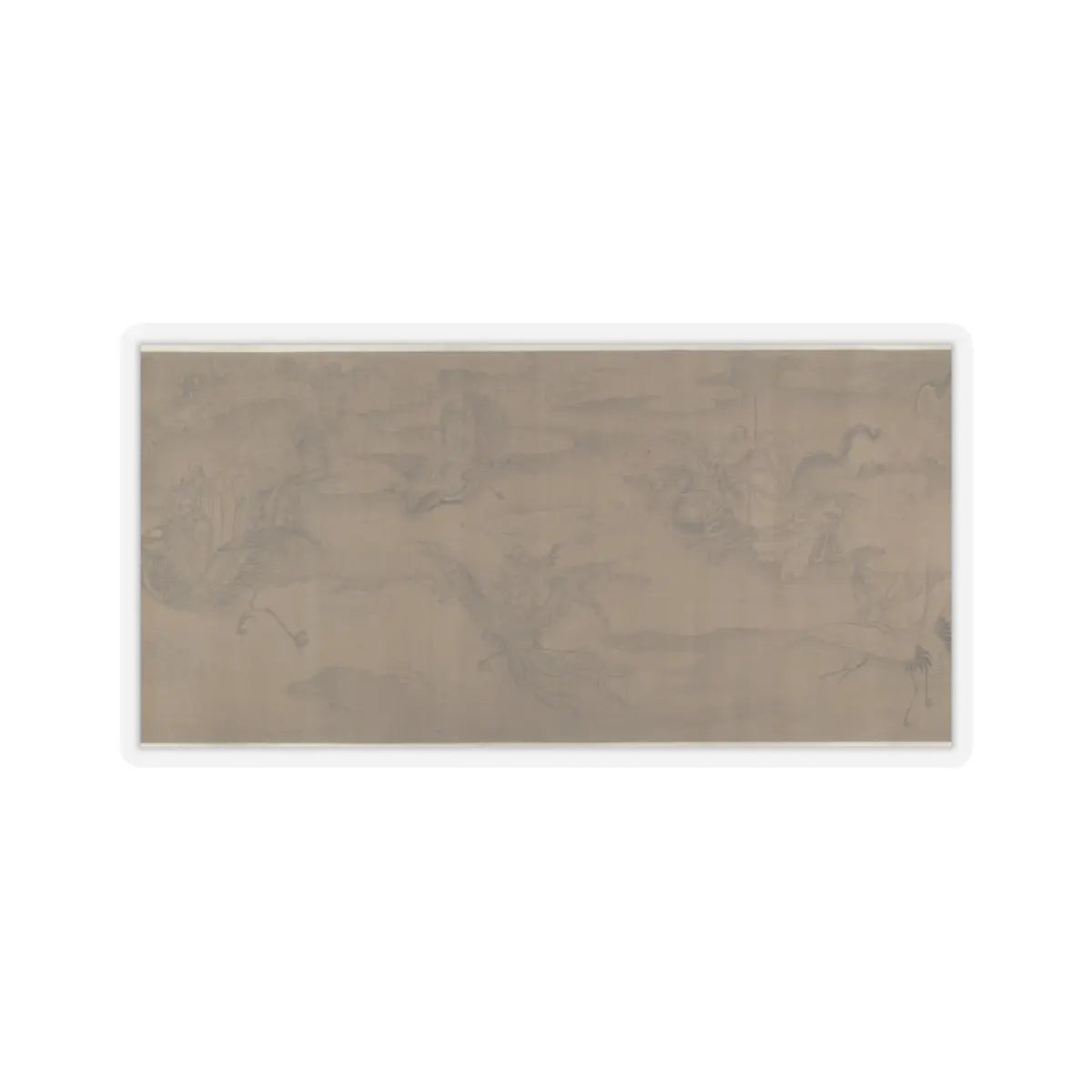 Unidentified artist - Holy Men Travelling to the Buddhist Heaven - unknown v8 - STICKER Vinyl Kiss-Cut Decal