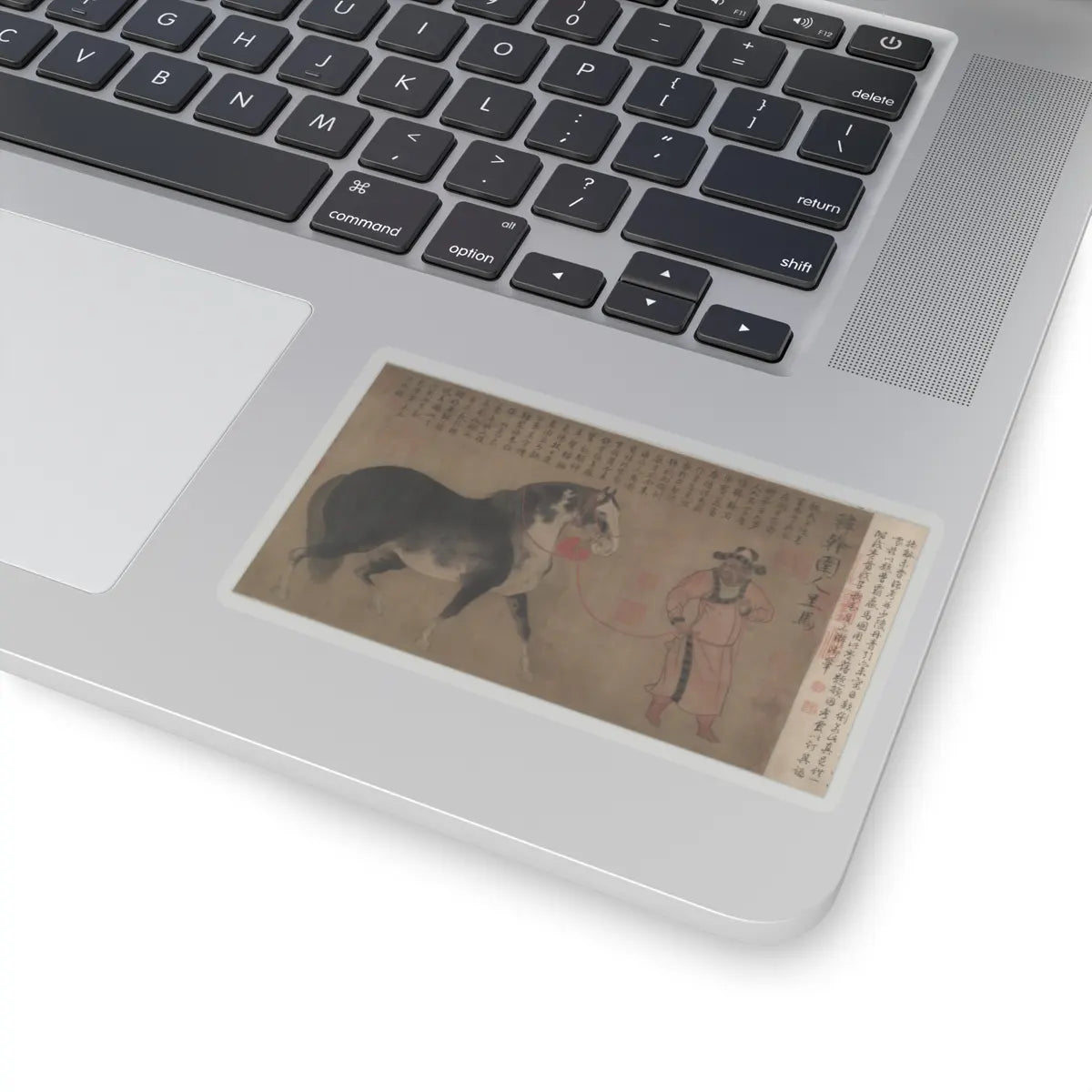 Unidentified artist - Horse and groom - 16th century v1 - STICKER Vinyl Kiss-Cut Decal
