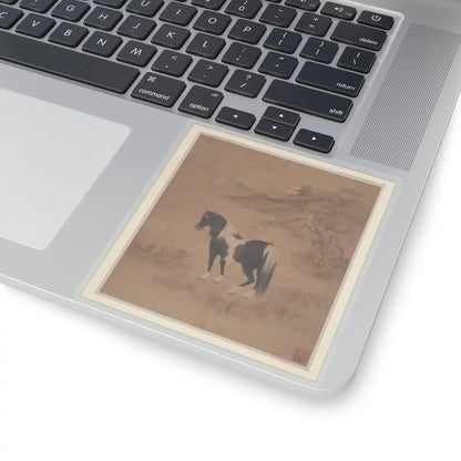 Unidentified artist - Horse and Landscape - unknown - STICKER Vinyl Kiss-Cut Decal