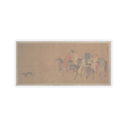 Unidentified artist - Horsemen with Dog - unknown - STICKER Vinyl Kiss-Cut Decal