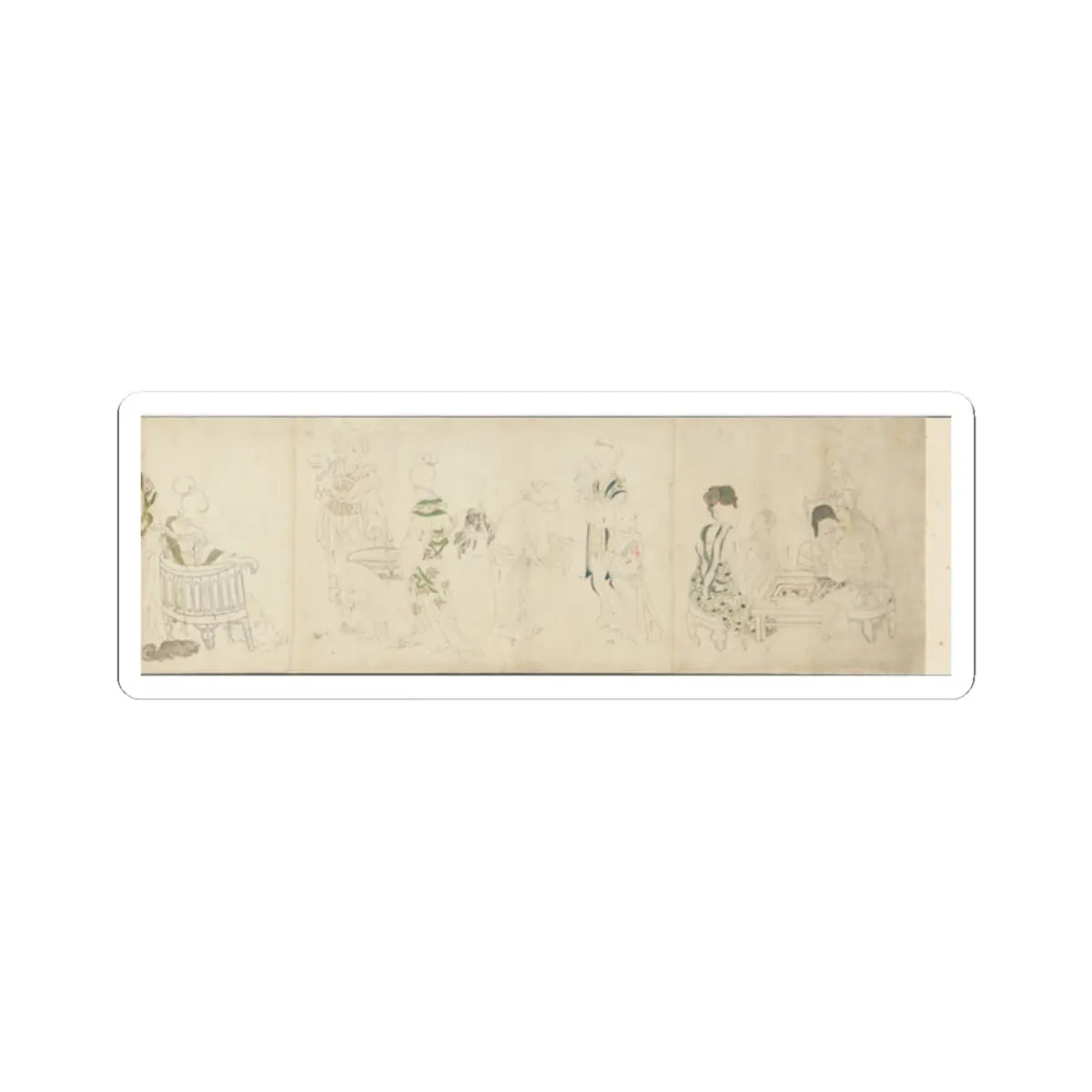 Unidentified artist - In the Palace - early 20th century v2 - STICKER Vinyl Kiss-Cut Decal