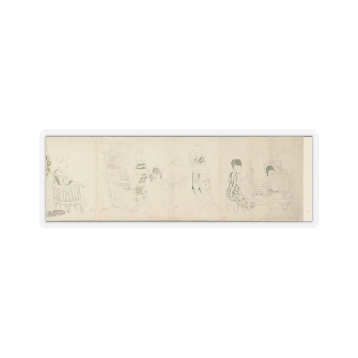 Unidentified artist - In the Palace - early 20th century v2 - STICKER Vinyl Kiss-Cut Decal