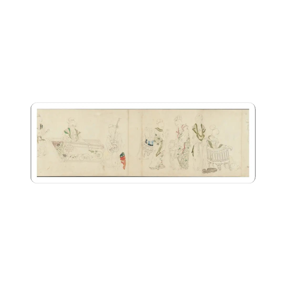 Unidentified artist - In the Palace - early 20th century v3 - STICKER Vinyl Kiss-Cut Decal