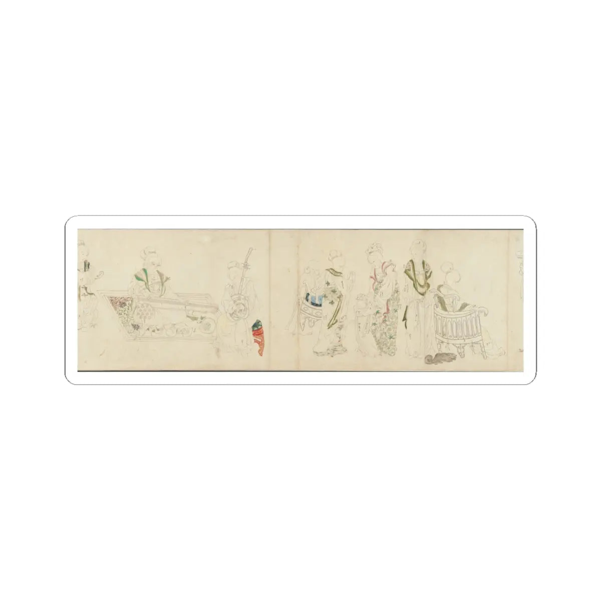 Unidentified artist - In the Palace - early 20th century v3 - STICKER Vinyl Kiss-Cut Decal