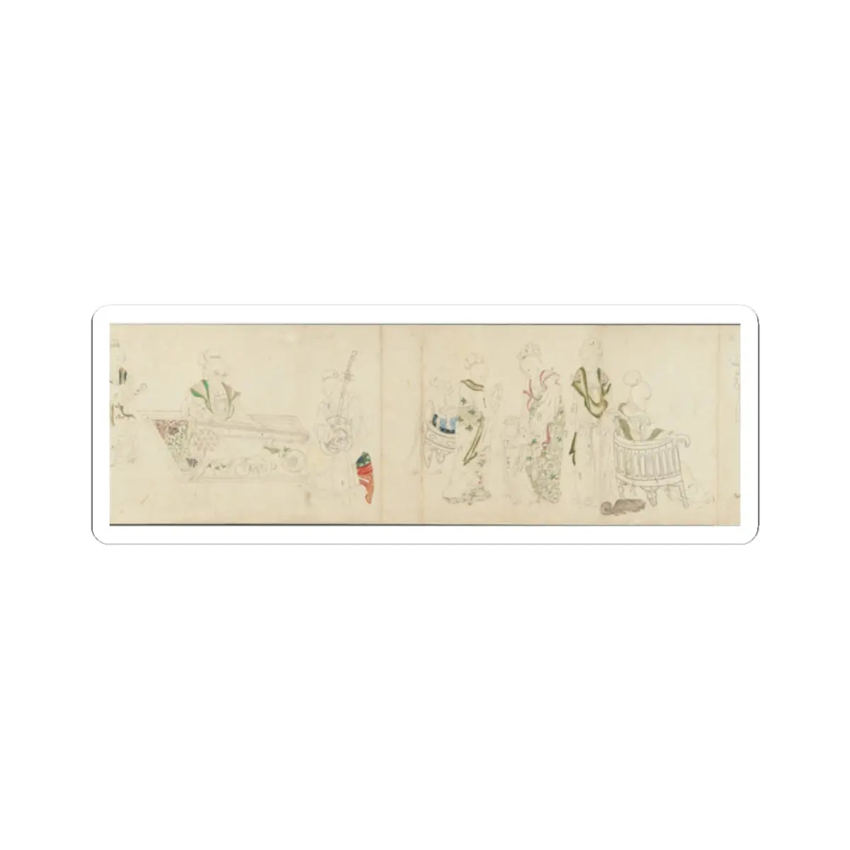 Unidentified artist - In the Palace - early 20th century v3 - STICKER Vinyl Kiss-Cut Decal
