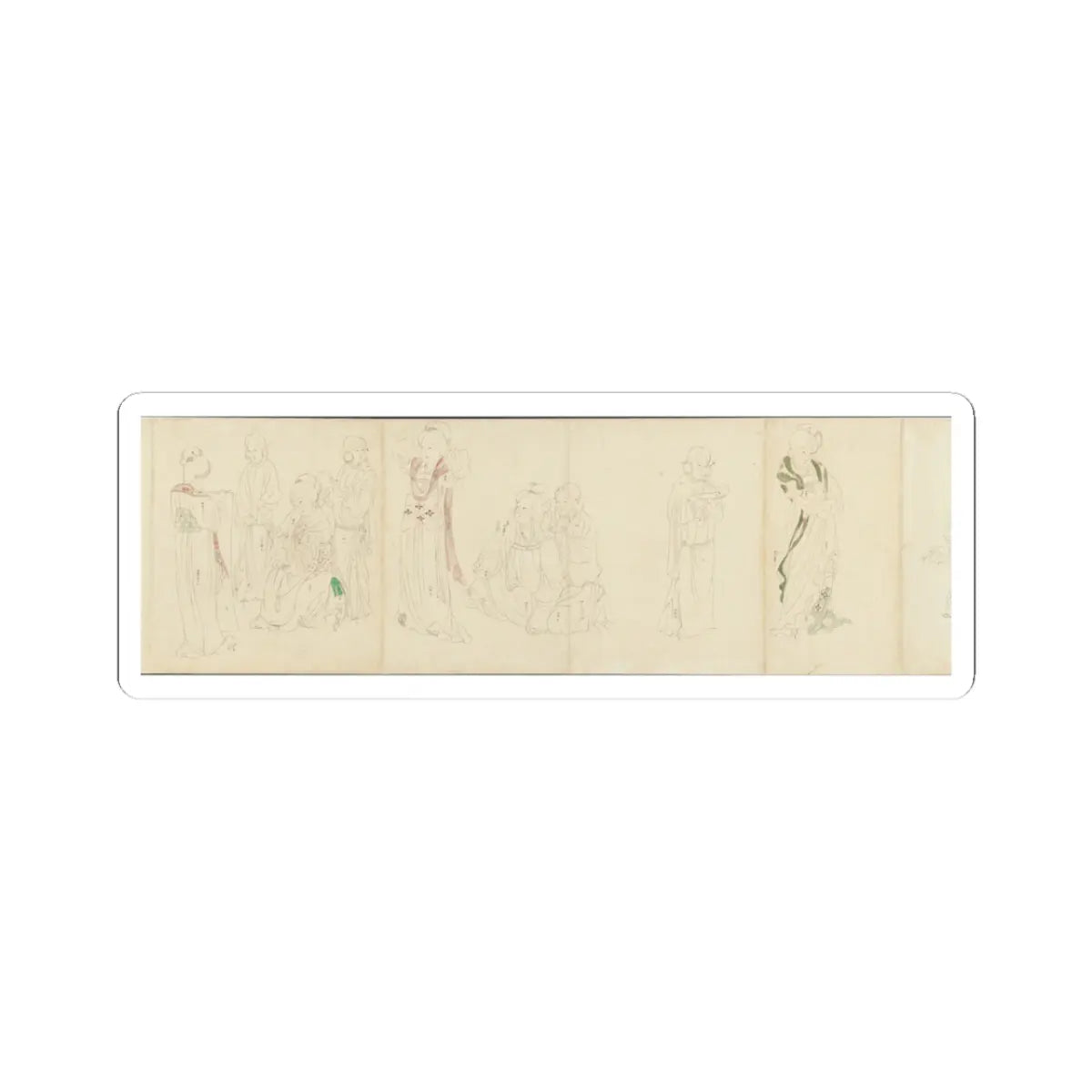 Unidentified artist - In the Palace - early 20th century v6 - STICKER Vinyl Kiss-Cut Decal