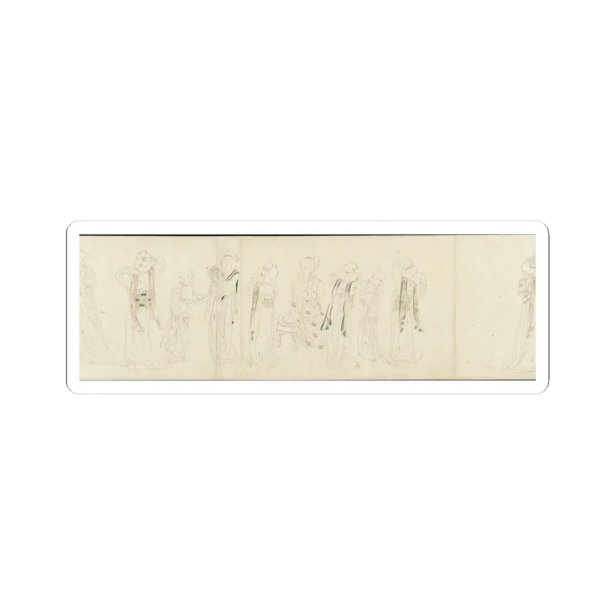 Unidentified artist - In the Palace - early 20th century v8 - STICKER Vinyl Kiss-Cut Decal