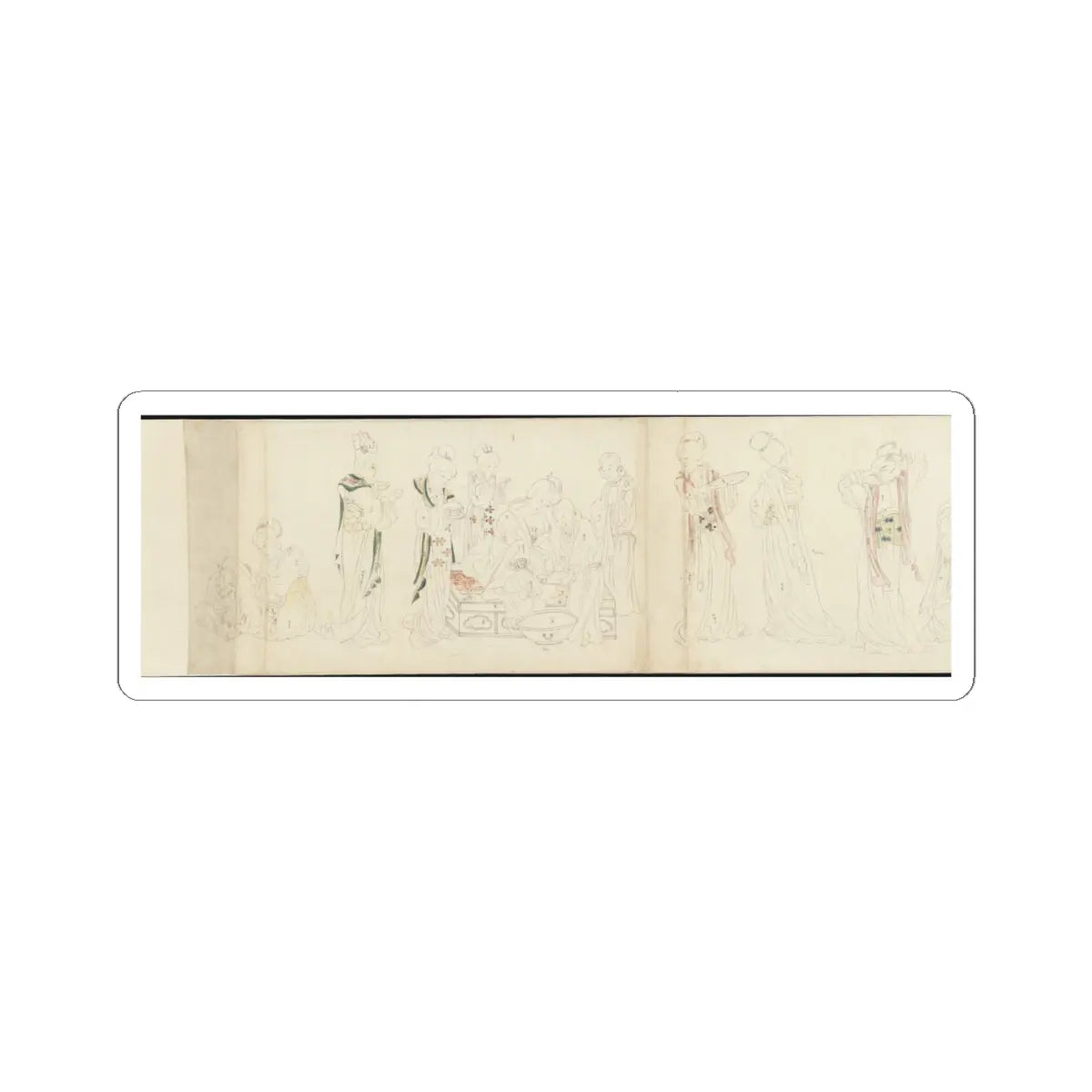 Unidentified artist - In the Palace - early 20th century v9 - STICKER Vinyl Kiss-Cut Decal