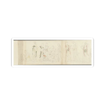 Unidentified artist - In the Palace - early 20th century v9 - STICKER Vinyl Kiss-Cut Decal