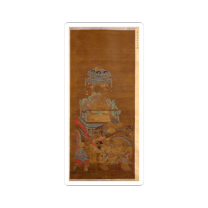 Unidentified artist - Journey of the Tianwang (Devaradja) - 16th–17th century - STICKER Vinyl Kiss-Cut Decal