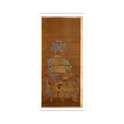Unidentified artist - Journey of the Tianwang (Devaradja) - 16th–17th century - STICKER Vinyl Kiss-Cut Decal