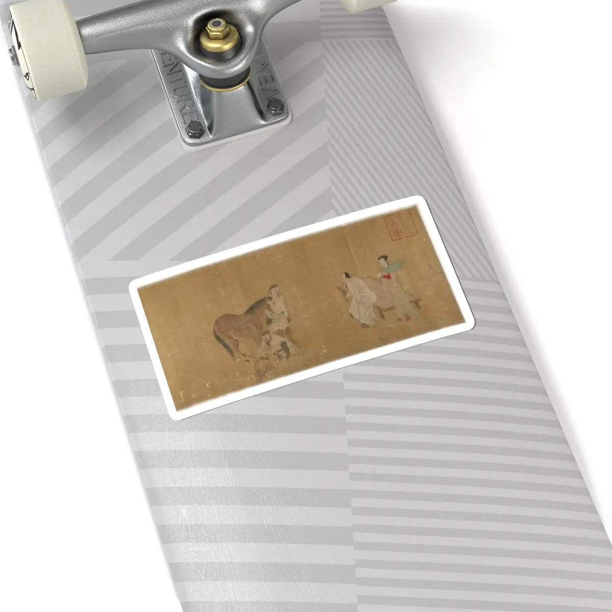 Unidentified artist - Judging a Horse - unknown v1 - STICKER Vinyl Kiss-Cut Decal