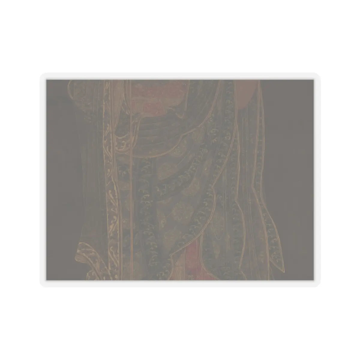 Unidentified artist - Kshitigarbha - first half of the 14th century v4 - STICKER Vinyl Kiss-Cut Decal