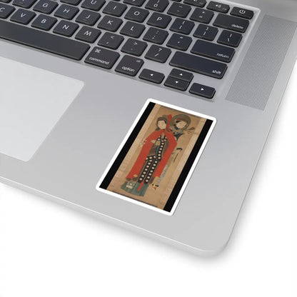 Unidentified artist - Lady and Attendant - 19th century - STICKER Vinyl Kiss-Cut Decal