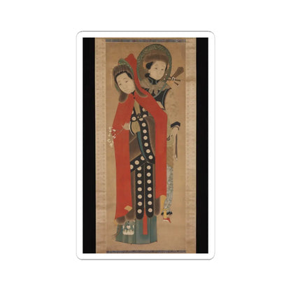 Unidentified artist - Lady and Attendant - 19th century - STICKER Vinyl Kiss-Cut Decal