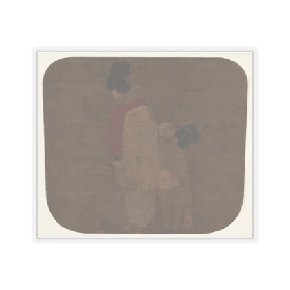 Unidentified artist - Lady and Children - unknown - STICKER Vinyl Kiss-Cut Decal