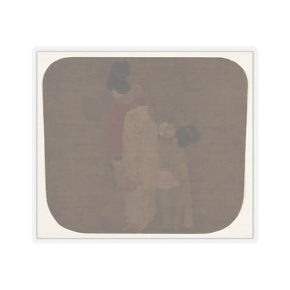 Unidentified artist - Lady and Children - unknown - STICKER Vinyl Kiss-Cut Decal