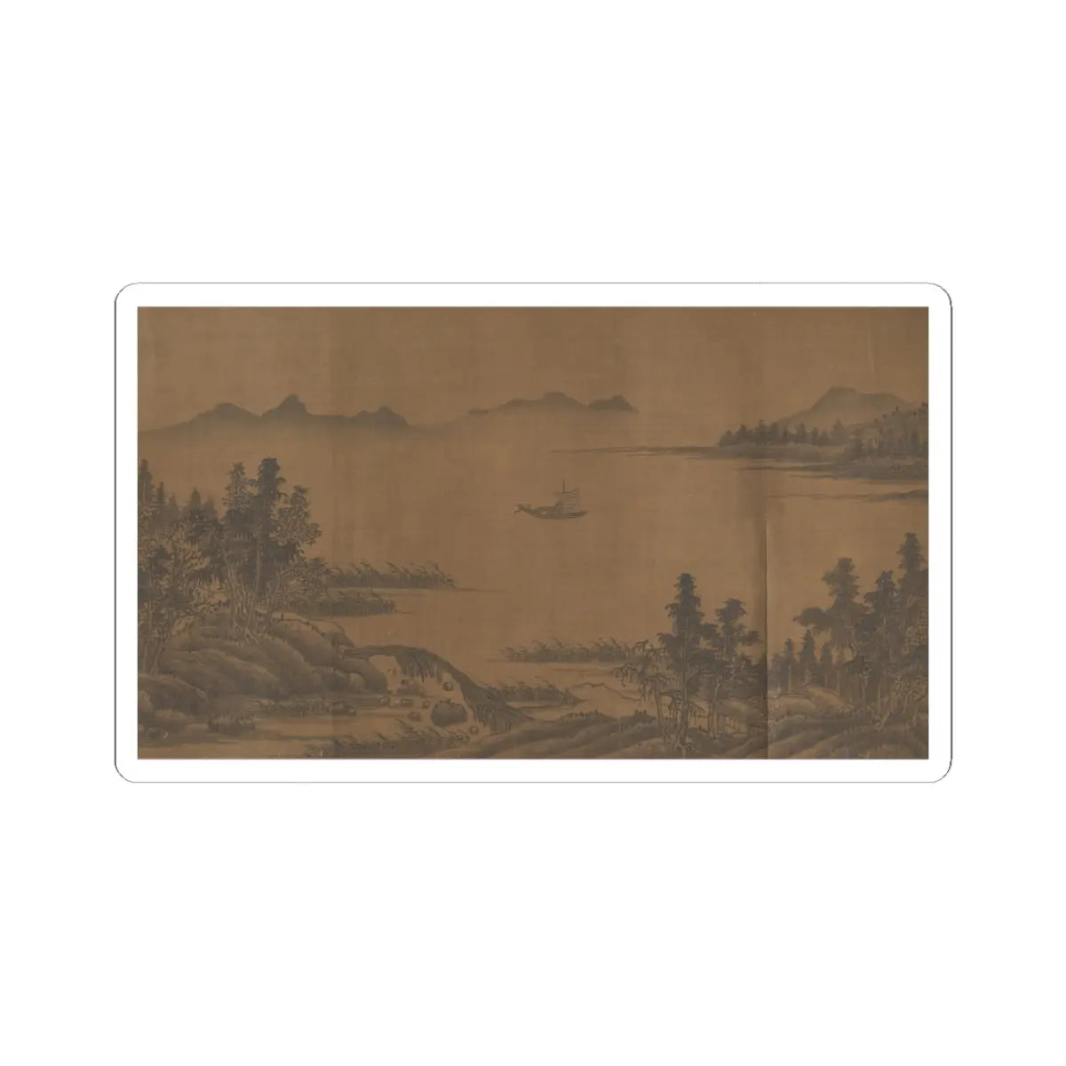 Unidentified artist - Landscape - 17th century v12 - STICKER Vinyl Kiss-Cut Decal