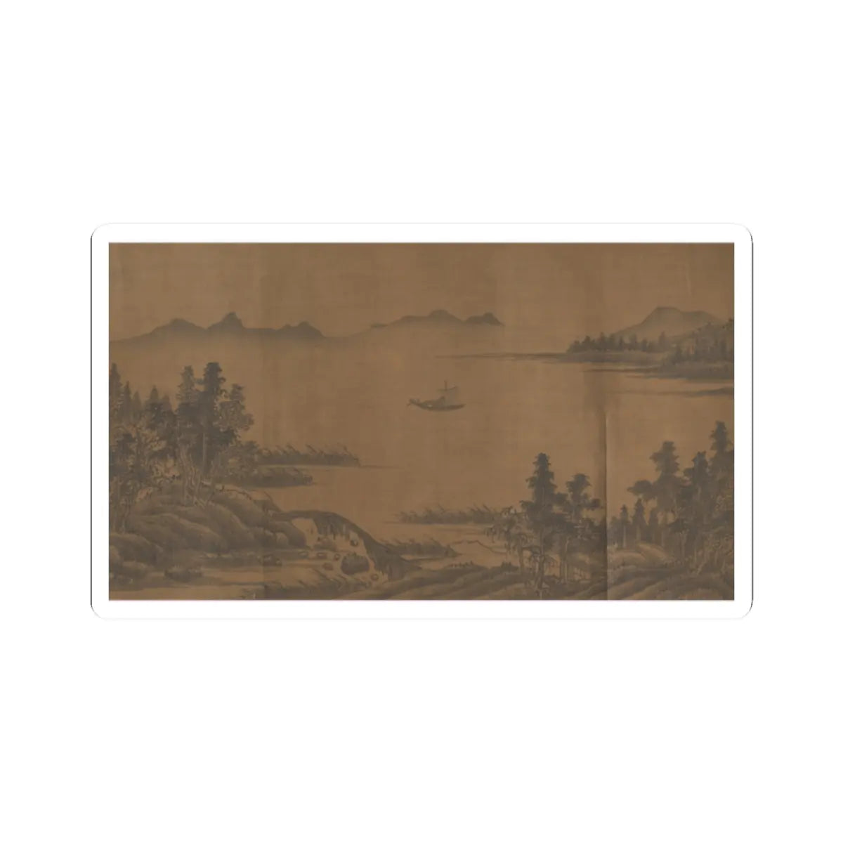 Unidentified artist - Landscape - 17th century v12 - STICKER Vinyl Kiss-Cut Decal