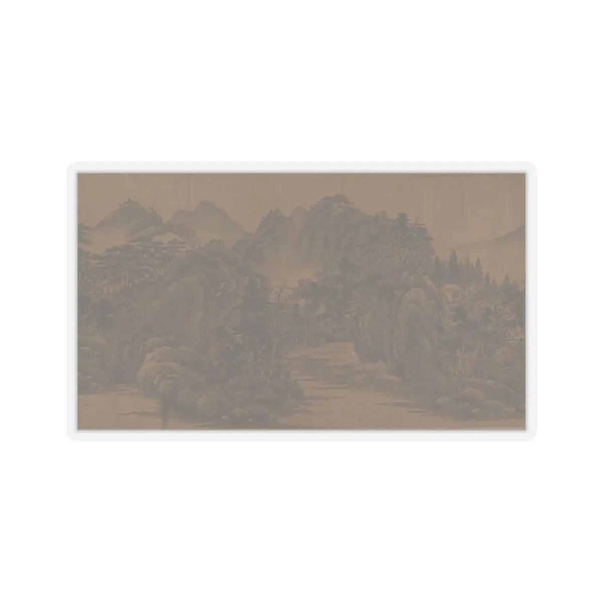 Unidentified artist - Landscape - 17th century v13 - STICKER Vinyl Kiss-Cut Decal