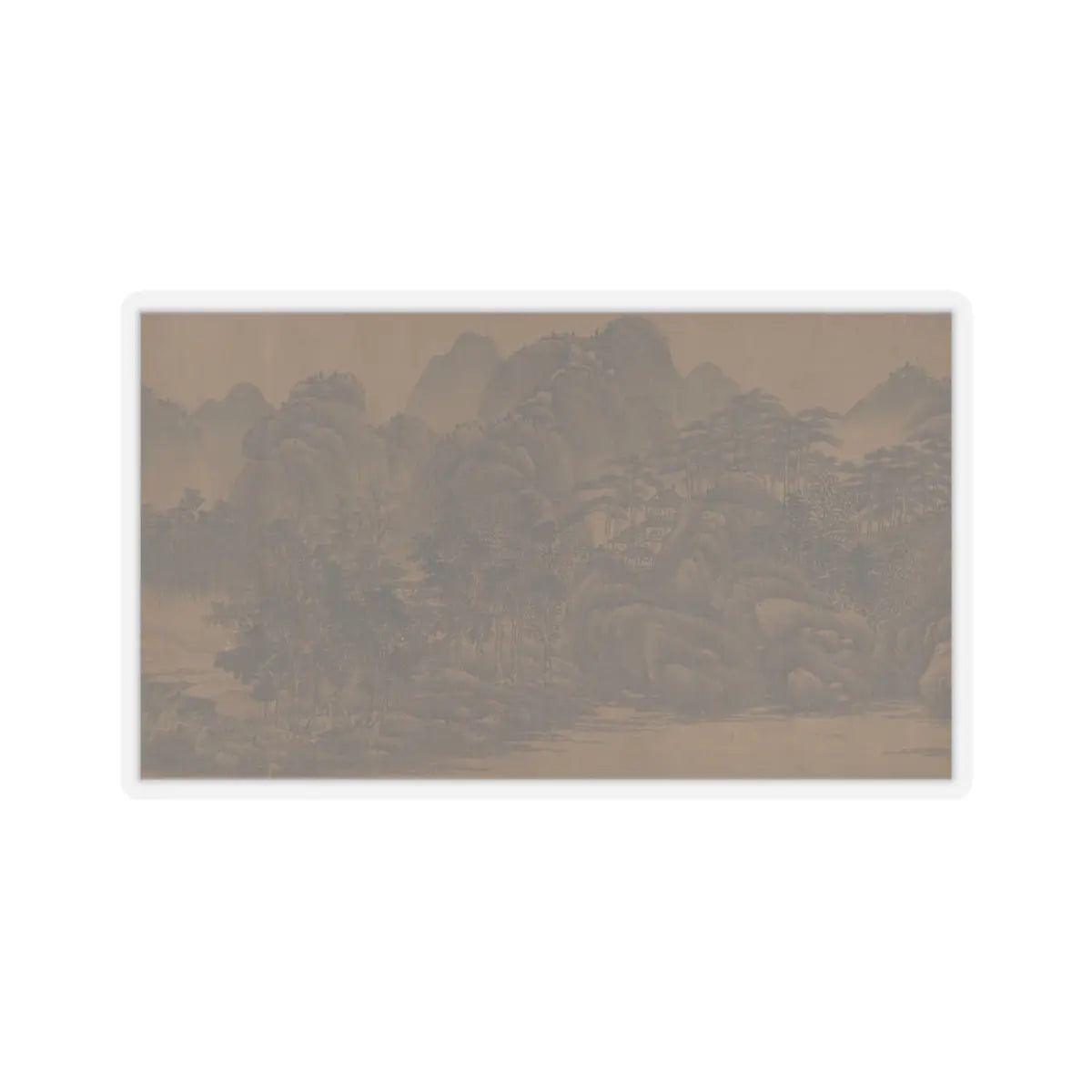 Unidentified artist - Landscape - 17th century v14 - STICKER Vinyl Kiss-Cut Decal