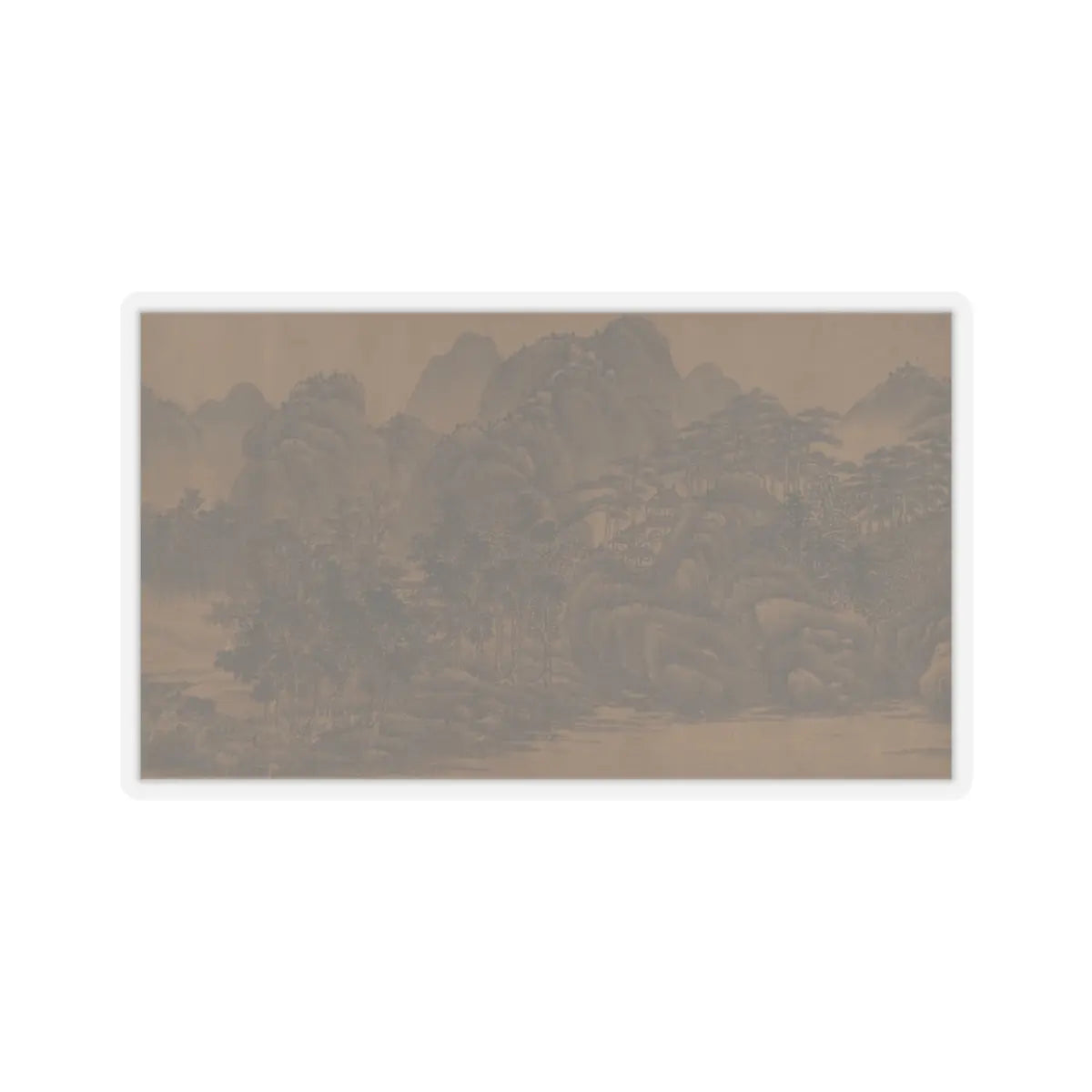 Unidentified artist - Landscape - 17th century v14 - STICKER Vinyl Kiss-Cut Decal