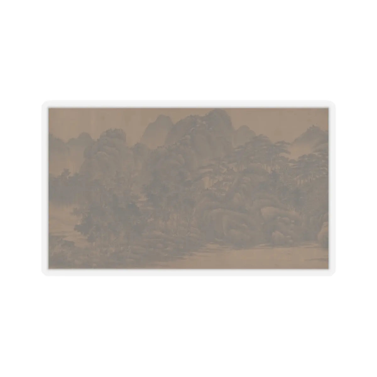 Unidentified artist - Landscape - 17th century v14 - STICKER Vinyl Kiss-Cut Decal