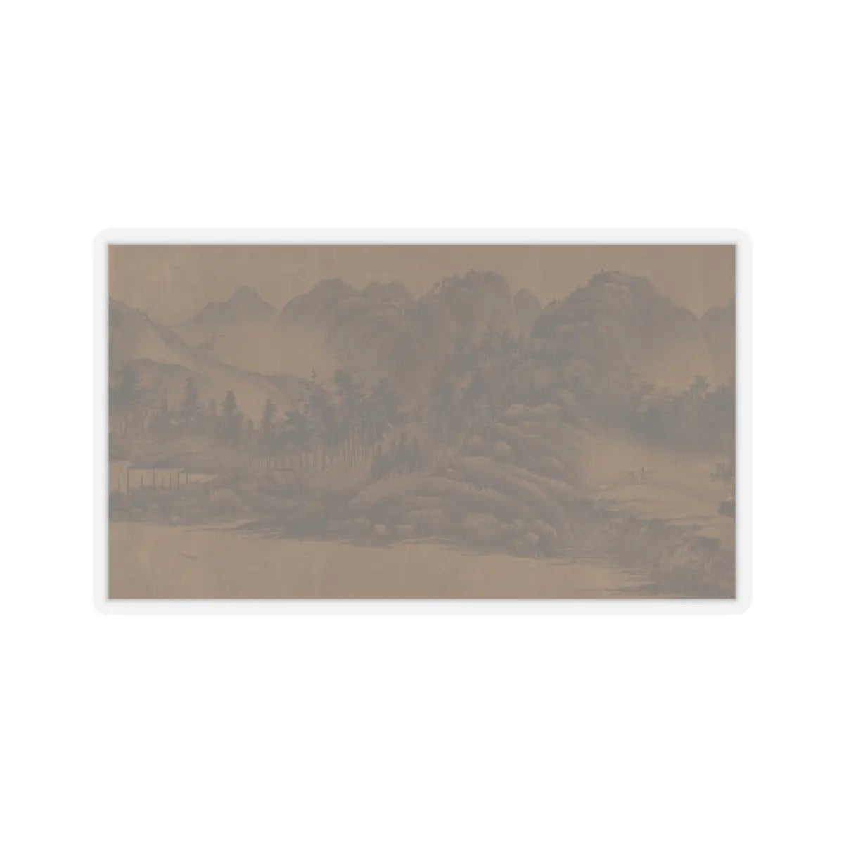Unidentified artist - Landscape - 17th century v15 - STICKER Vinyl Kiss-Cut Decal