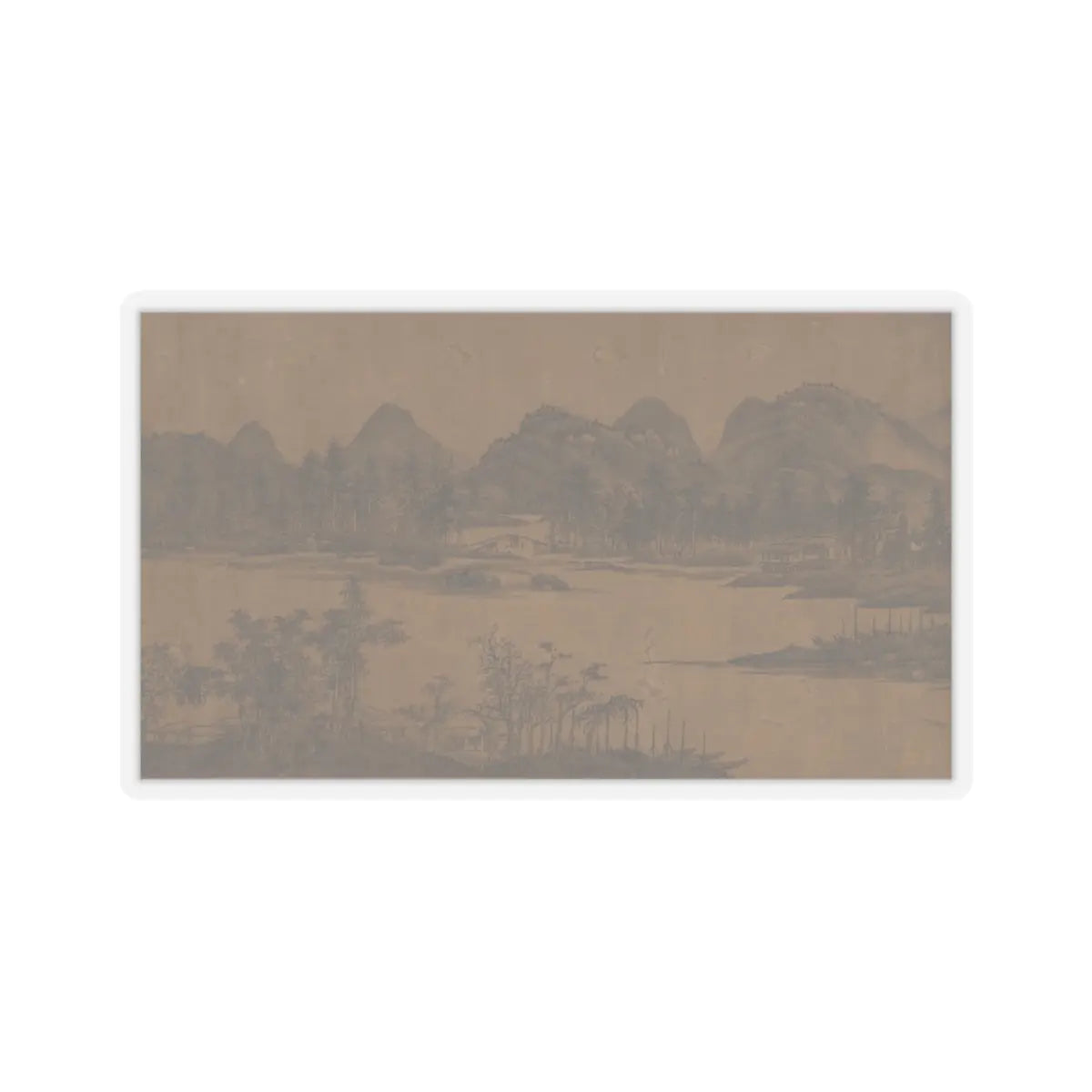 Unidentified artist - Landscape - 17th century v16 - STICKER Vinyl Kiss-Cut Decal