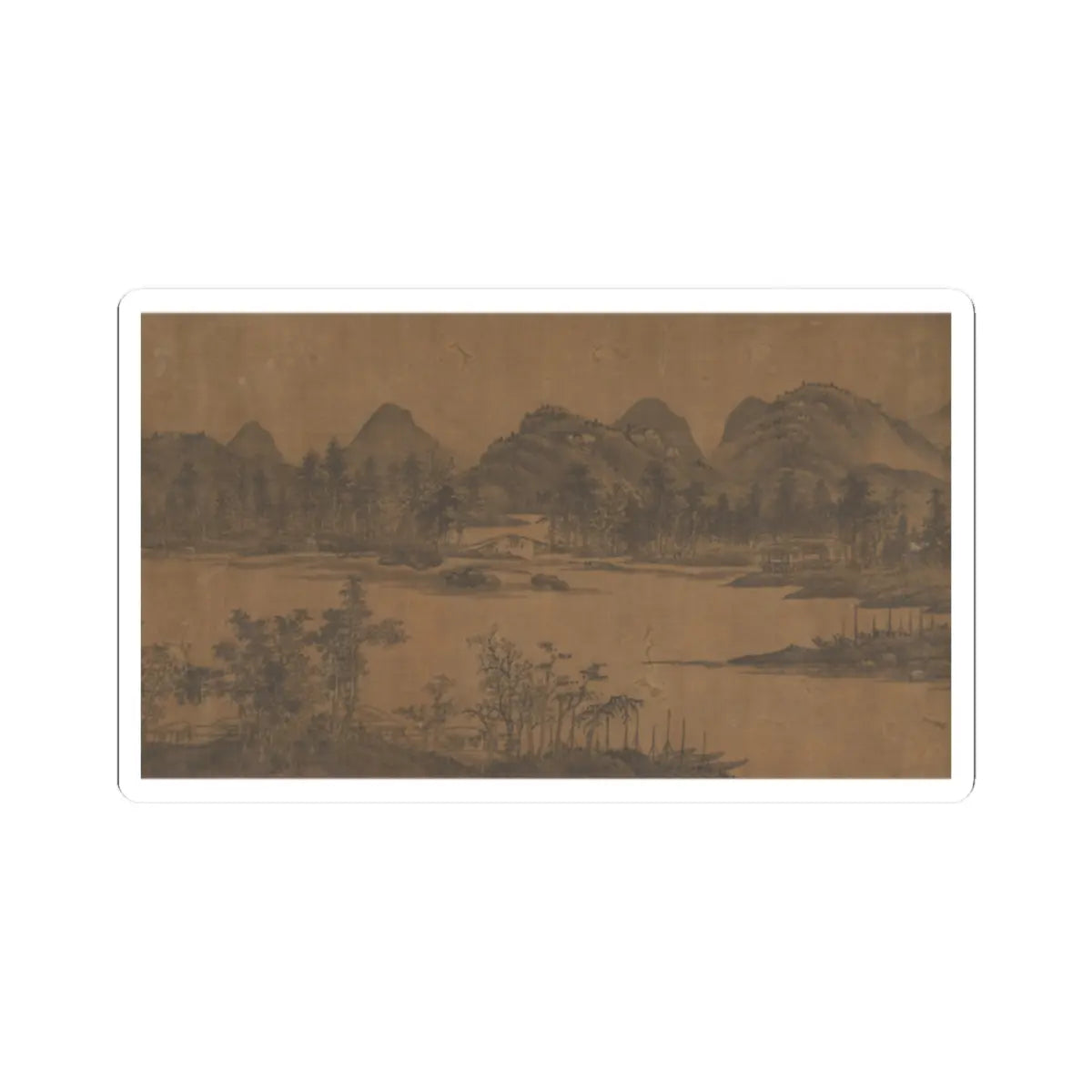 Unidentified artist - Landscape - 17th century v16 - STICKER Vinyl Kiss-Cut Decal
