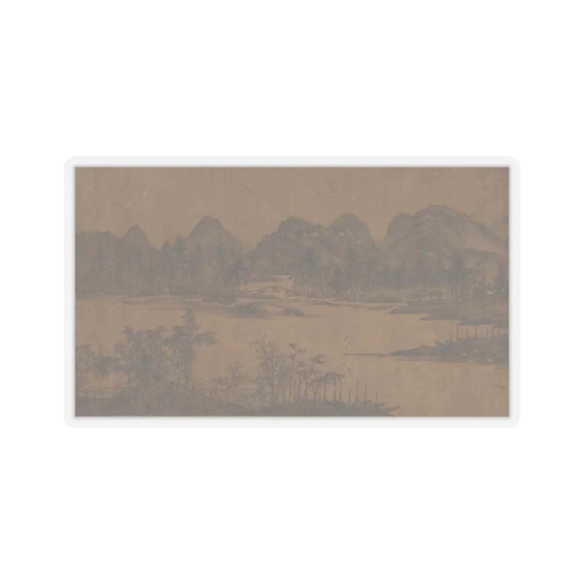 Unidentified artist - Landscape - 17th century v16 - STICKER Vinyl Kiss-Cut Decal