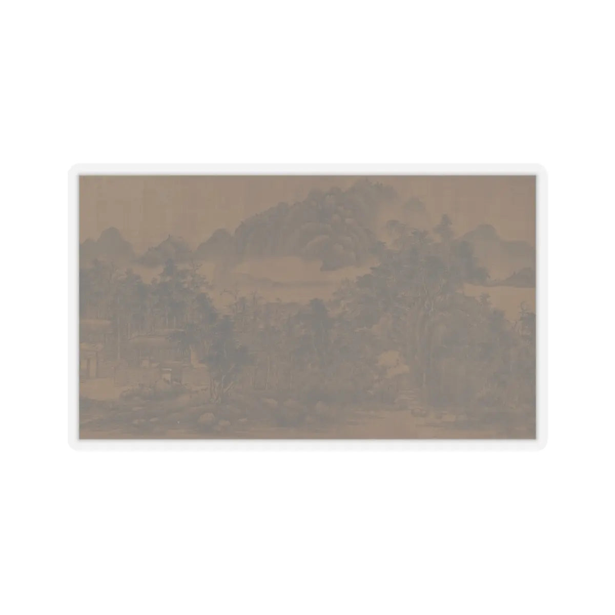 Unidentified artist - Landscape - 17th century v7 - STICKER Vinyl Kiss-Cut Decal