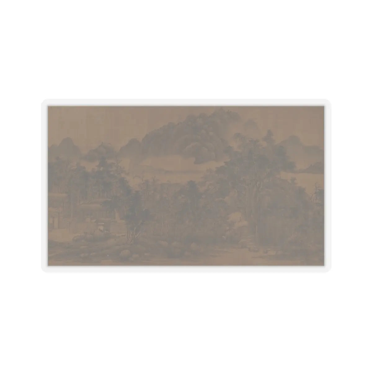 Unidentified artist - Landscape - 17th century v7 - STICKER Vinyl Kiss-Cut Decal