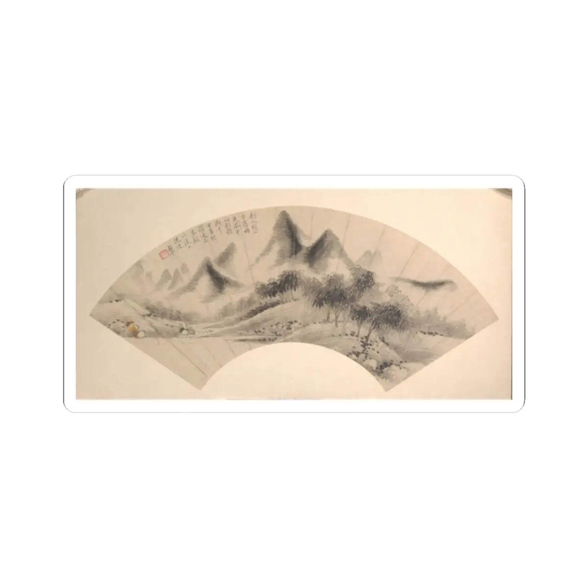 Unidentified artist - Landscape - 18th century or later - STICKER Vinyl Kiss-Cut Decal