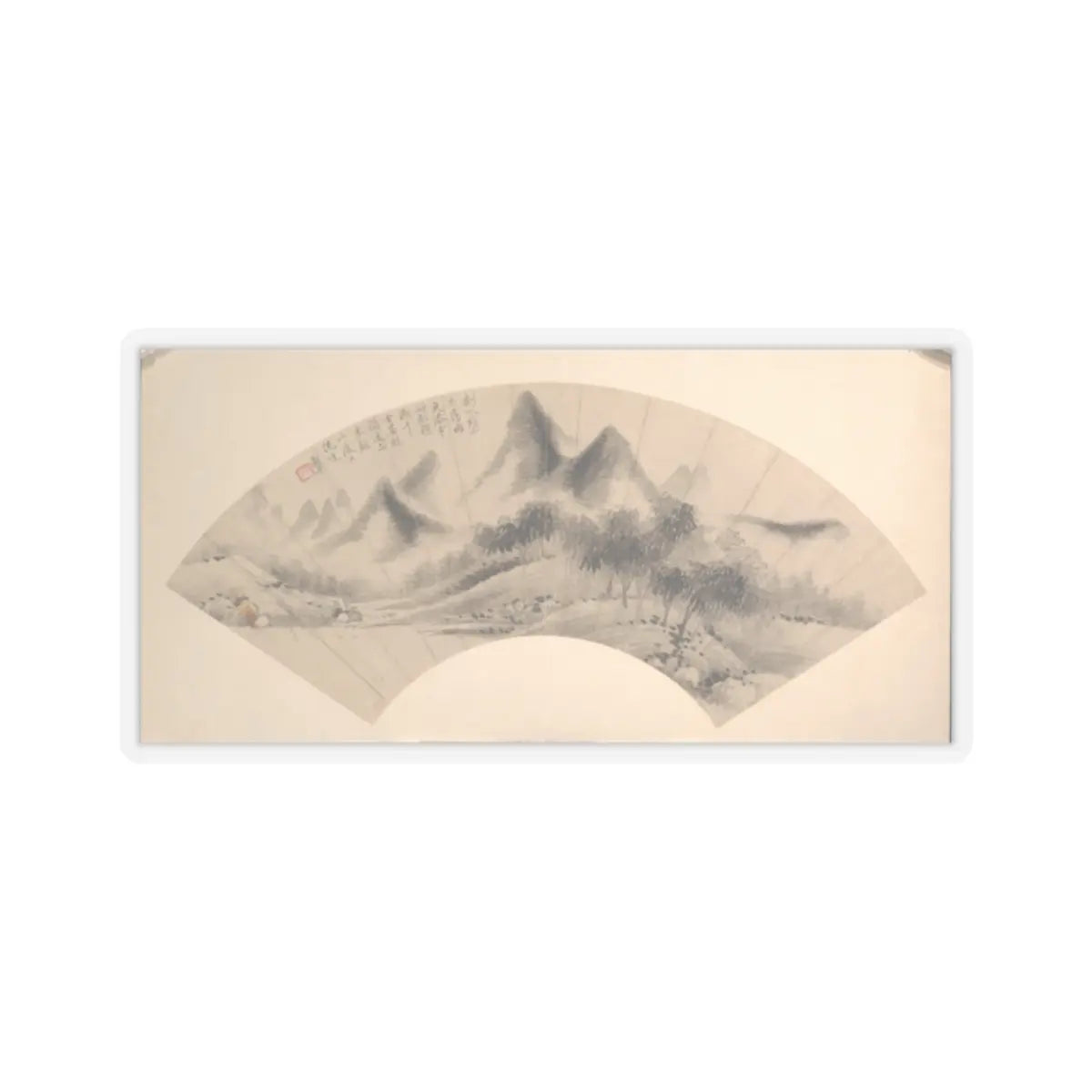 Unidentified artist - Landscape - 18th century or later - STICKER Vinyl Kiss-Cut Decal