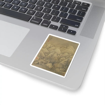 Unidentified artist - Landscape after Li Cheng - 18th century or later, v1 - STICKER Vinyl Kiss-Cut Decal